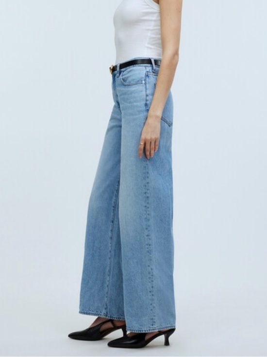 Madewell Denim - Madewell Superwide-Leg Jeans Size 32 Light Blue Wash Baggy Slouchy 90s Relaxed